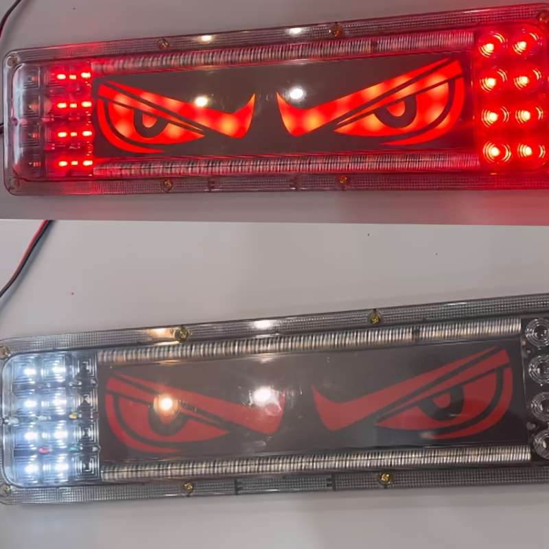 2pcs Car Rear Lights LED Lights for Car Auto Parts Automobile Assembly Lion Dance Ey