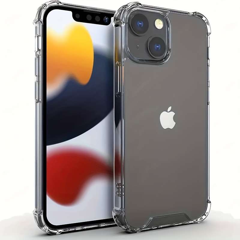 1pc Transparent For iPhone 15 Ultra-Thin Clear Tpu Case