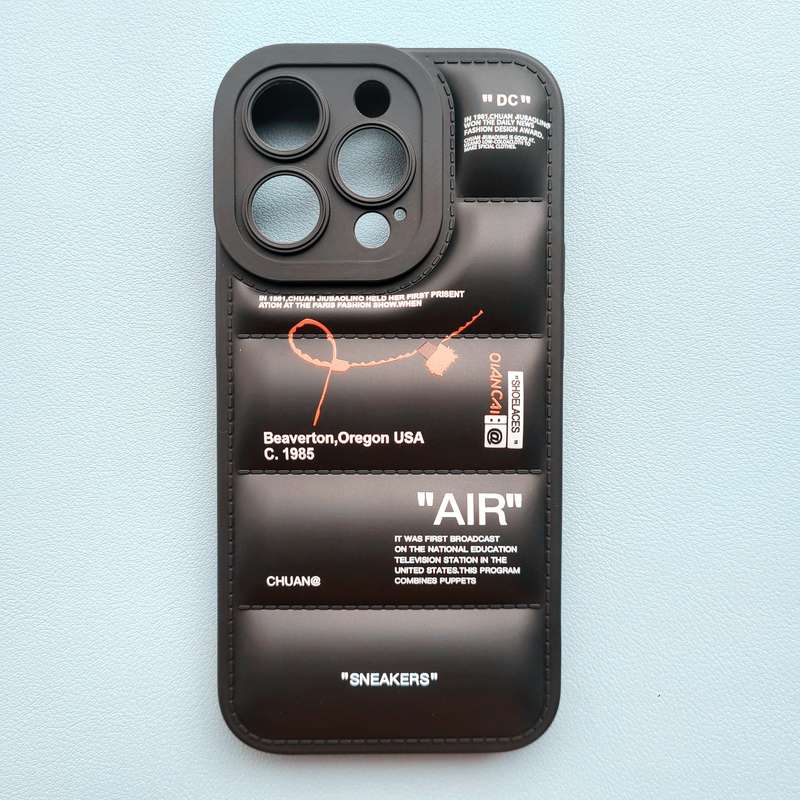 1Pc Mixed Color  For iPhone 11 Pro Max Down Jacket Design Phone Case