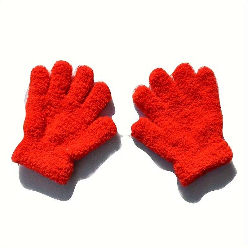 Winter Gloves Color Red