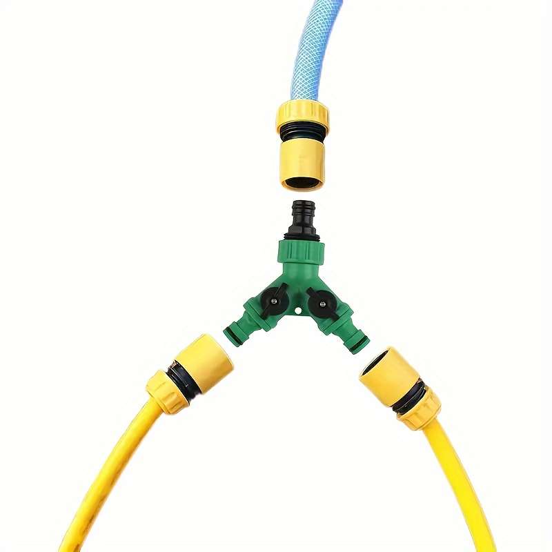 4Pcs Set Y Type Hose Splitter With Quick Connect