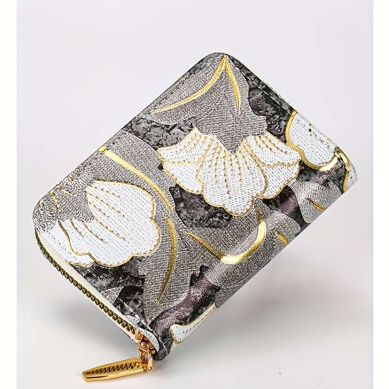 1pc Stylish Womens Zipper Wallet with Multiple Card Slots High Quality Coin Purse in Vibrant Mar