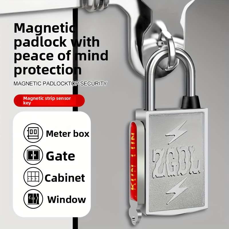 Lock Color Silver 1 Lock 2 Keys