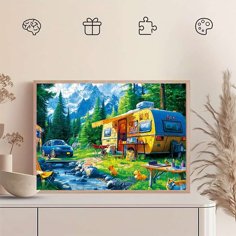 1000 Pieces 38x26cm Mini Holiday Scene Jigsaw Puzzle