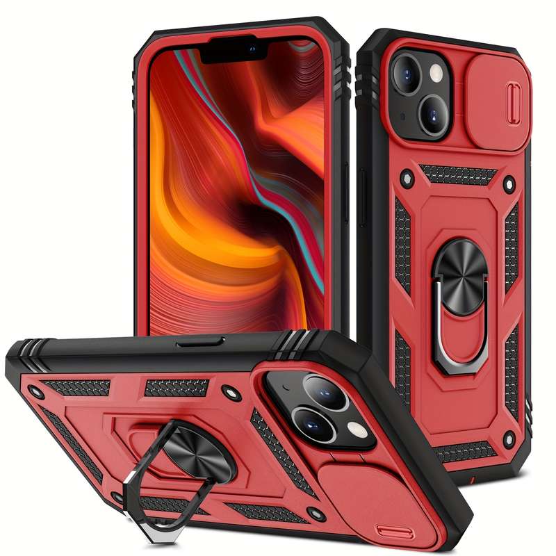 1Pc Red For iPhone 16 Pro Max Phone Case Phone Cover