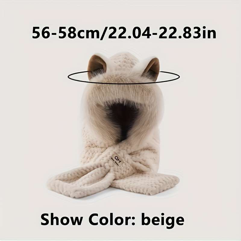 Winter Hat Color Khaki Items Cat Ears