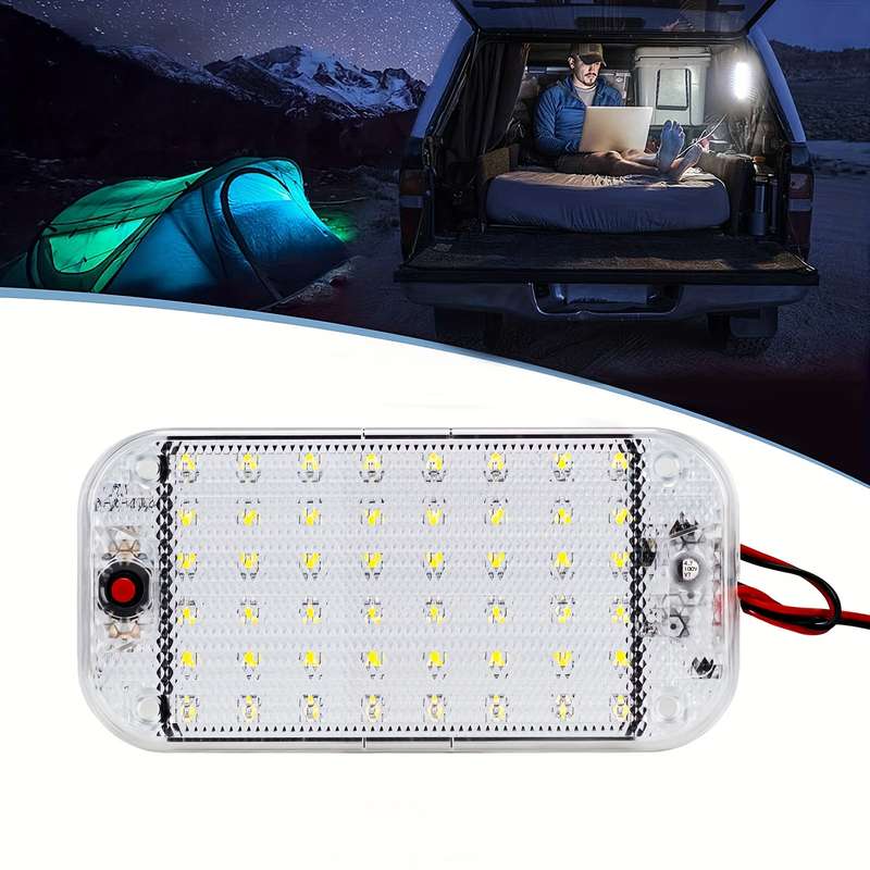 1pc 12V 800 Lumens Super Bright LED Ceiling Dome Light for RV Car Trailer Truck Camp