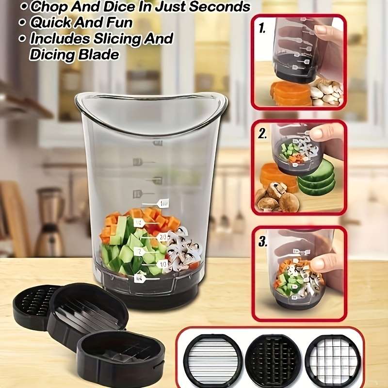 1pc Manual Food Slicer Chopper Versatile Kitchen Gadget for Salads Stir Fry More Easy