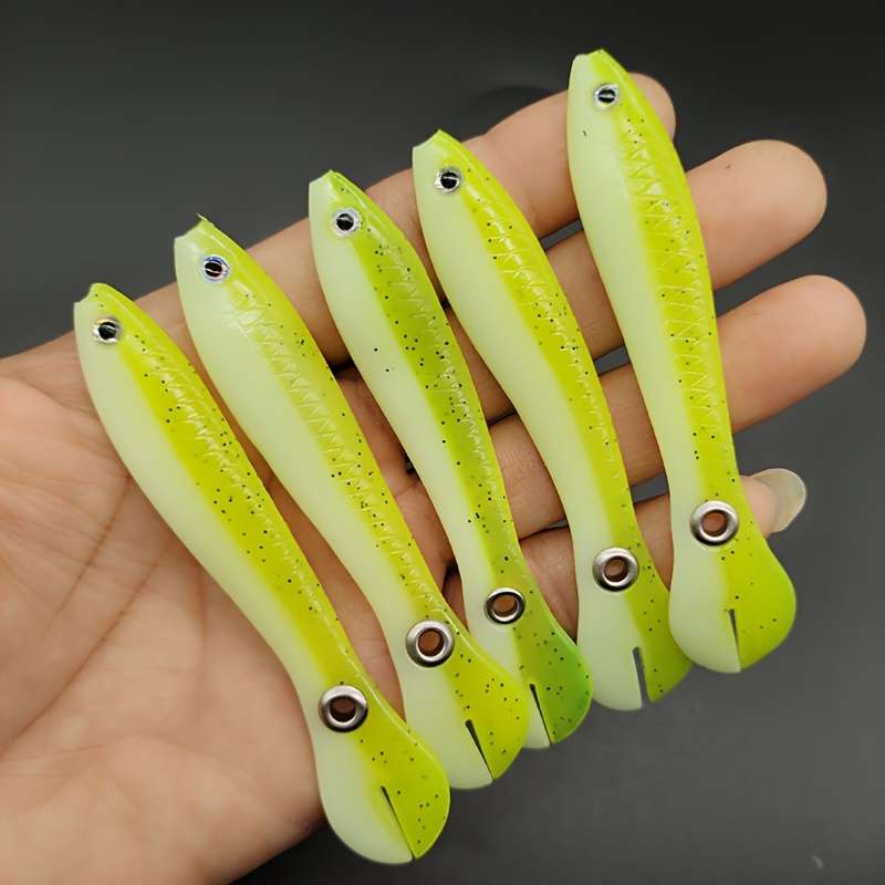 5pcs Bionic Soft Loach Fishing Lures Ultra-Realistic Artificial Baits with Soft Body for Minn
