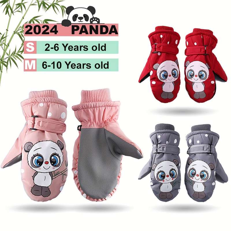 Winter Gloves Color Grey Size Size S  3 To 6 Years Old
