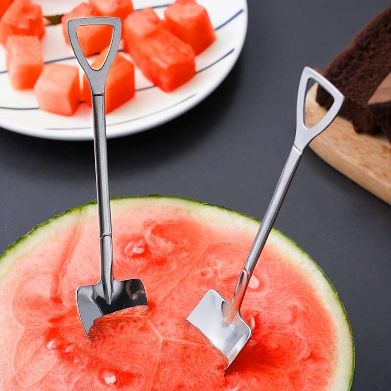8pcs set Dessert Spoons 8 Stainless Steel Spoons Ice Cream Fruit Spoons Suitable For Home Fr