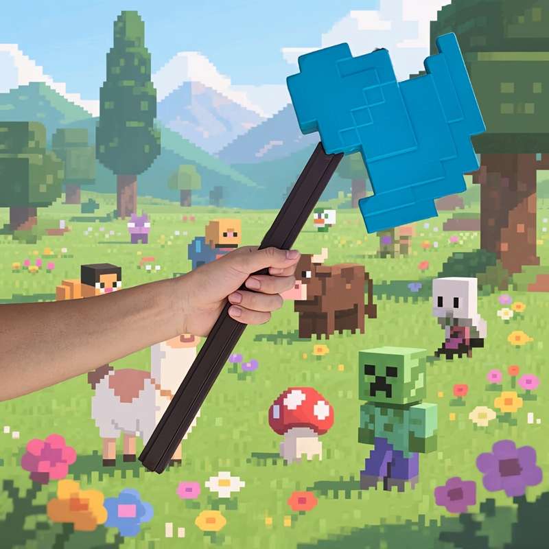 Toy Weapons Color Silvery Style Pixel