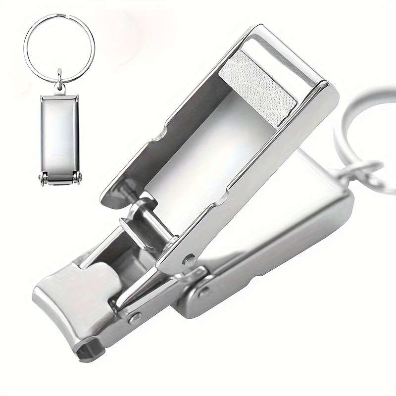 1pc Stainless Steel Precision Manicure Clippers Mini Folding Nail Clippers High-end Portable St