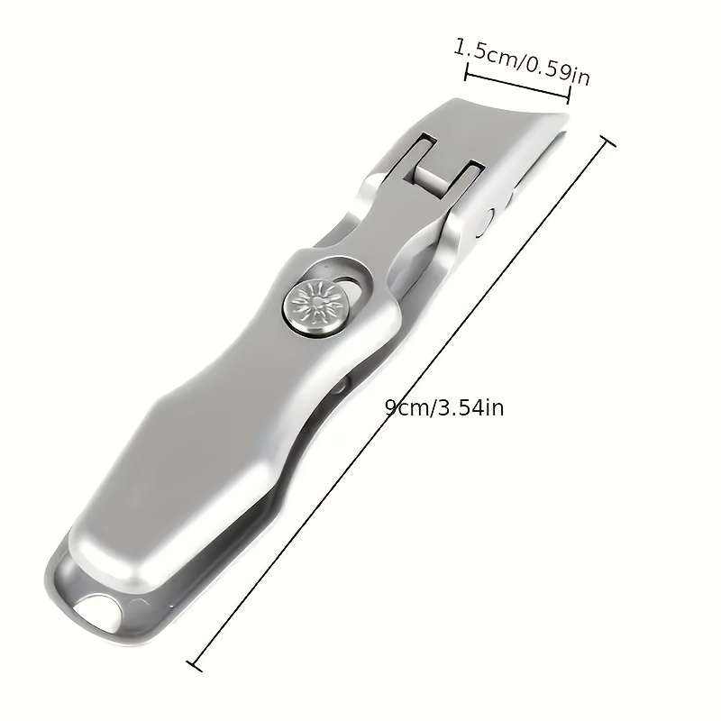 1pc Stainless Steel Wide-Jaw Nail Clippers Super Sharp and Durable Ideal for Thick and Long N