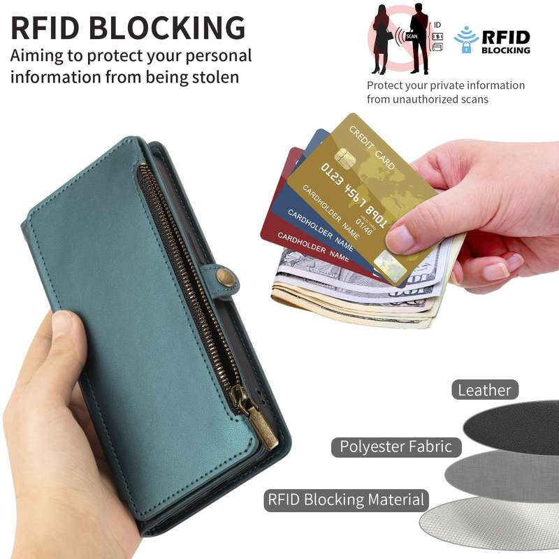 1Pc Black For iPhone 7 Plus 8 Plus Wallet Style Multi Card Slot Phone Case
