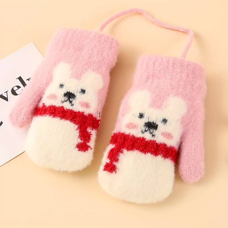 Winter Gloves Color A To Brown Size 1 To 3 Years Old