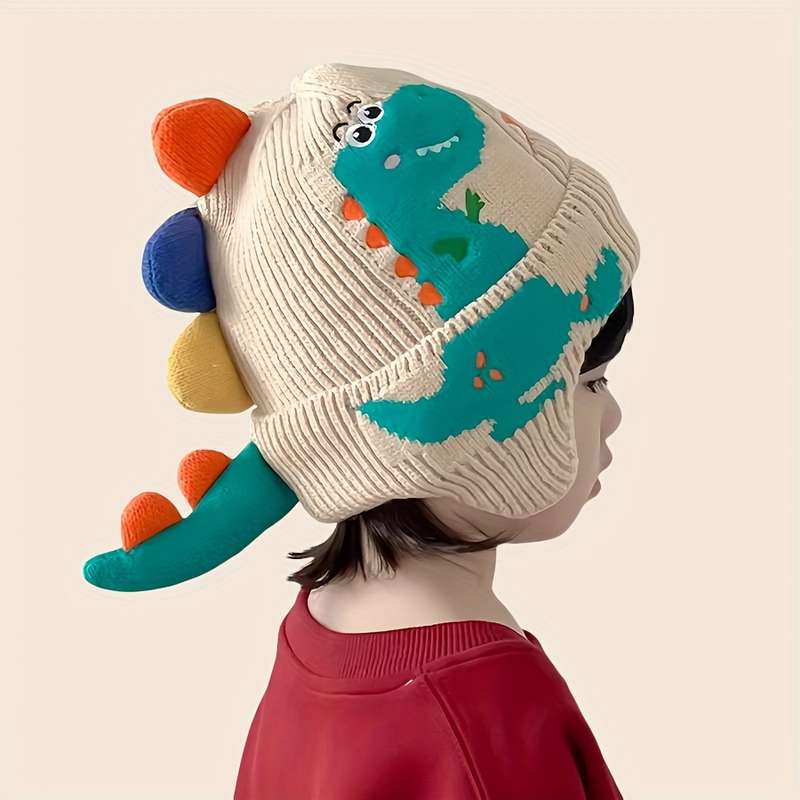 Winter Hat Color Dinosaur Ear Hat Navy Blue
