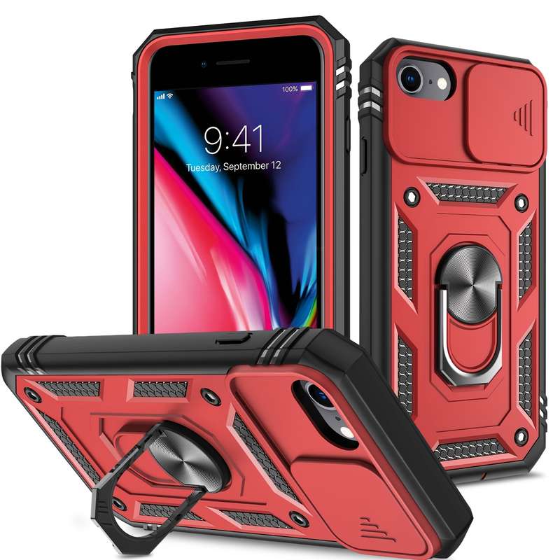 1Pc Red For iPhone 7 8 Se2 Se3 Phone Case Phone Cover