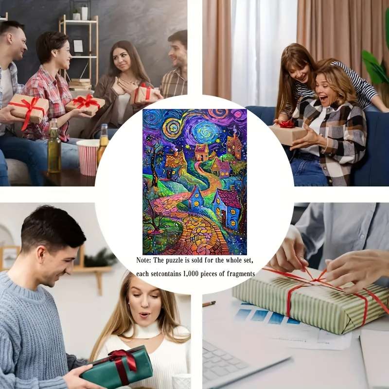 1000pcs creative adult puzzle thick and durable seamless DIY puzzle interesting hig