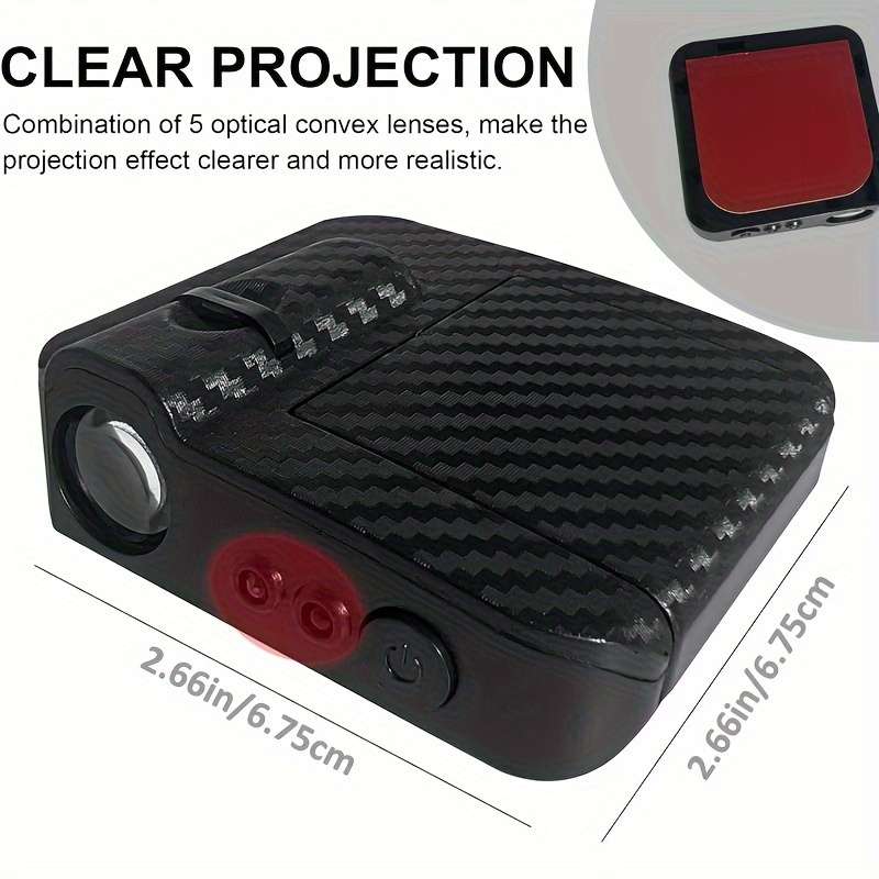 2pcs LED Car Door Projector Lights Energy-Efficient No-Drill Installation Welcome