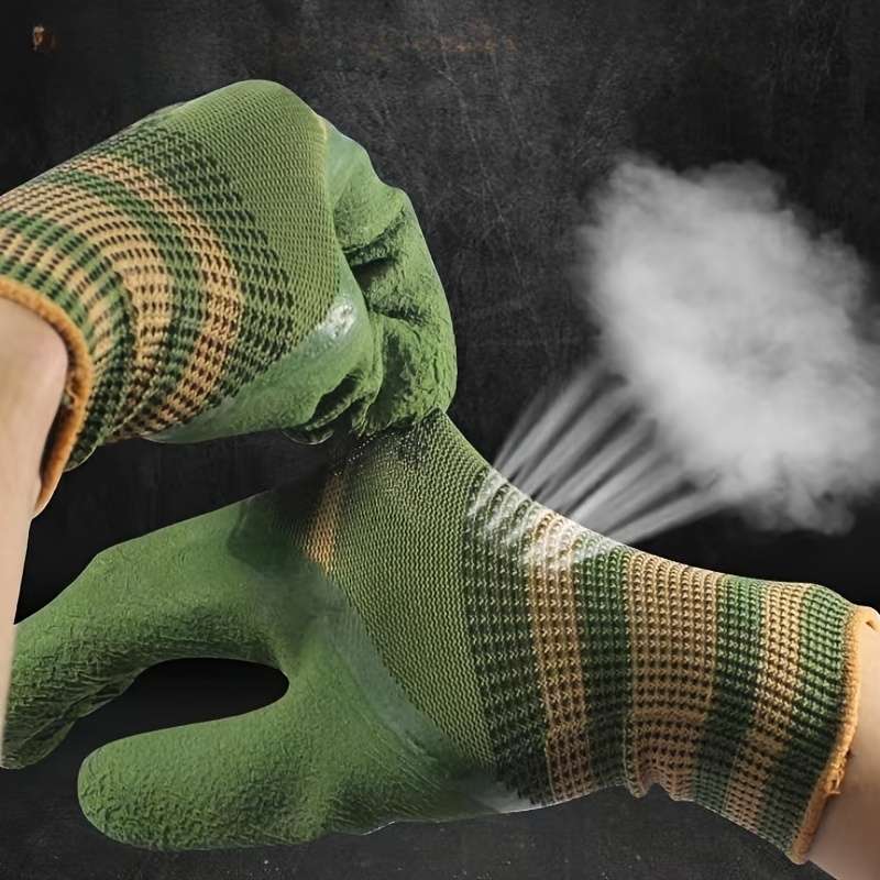 1 Pair Blue One Size Multi Purpose Work Gloves