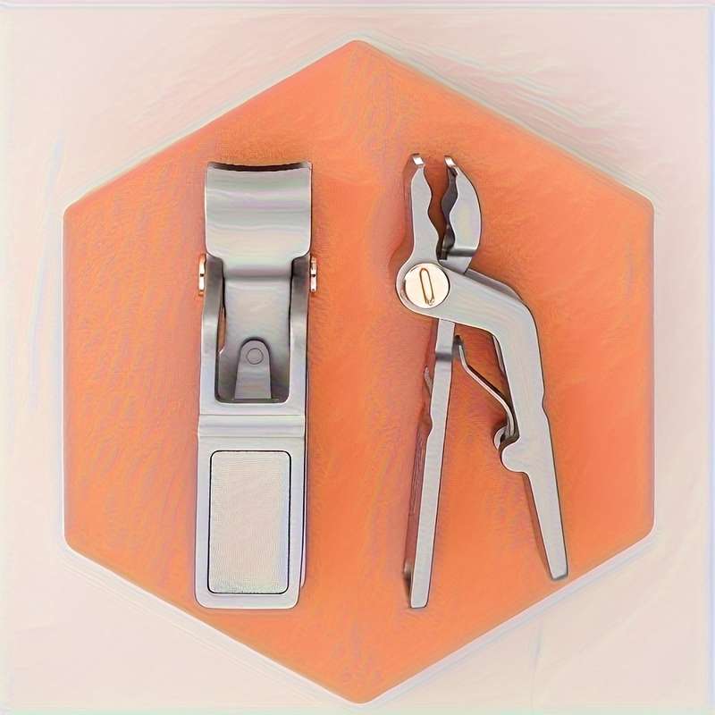 1pc Nail Clippers Set Stainless Steel Modern Style Unscented Finger Nail Care Professional