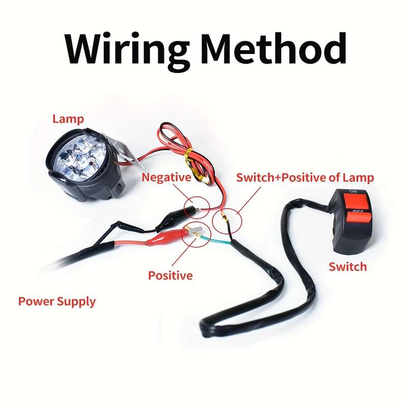 2pcs Bright White Light 6000K 6 LED Beads for Car Daytime Running Lights Scooter Fr