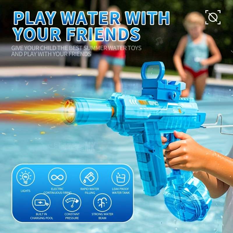 Toy Guns Items Blue Electric Water Gun