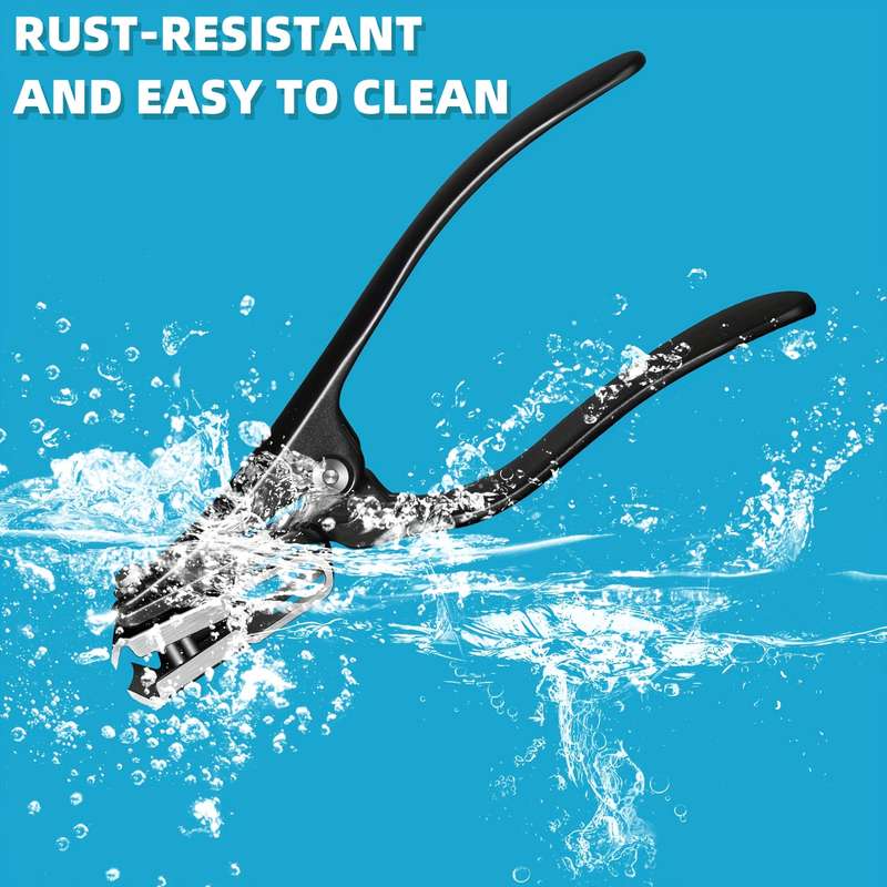 2pcs Nail Clipper Set with 360 Rotating Long Handle Curved Stainless Steel Blades and Splash