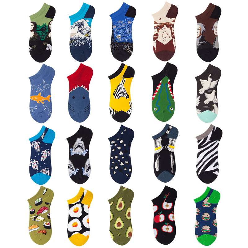 4 Pairs Of Random Colors One Size High Elastic Socks