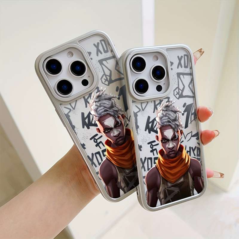 1Pc Mixed Color For iPhone 15 Plus African Hunter Phone Case