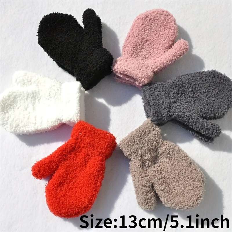 Winter Gloves Color Red