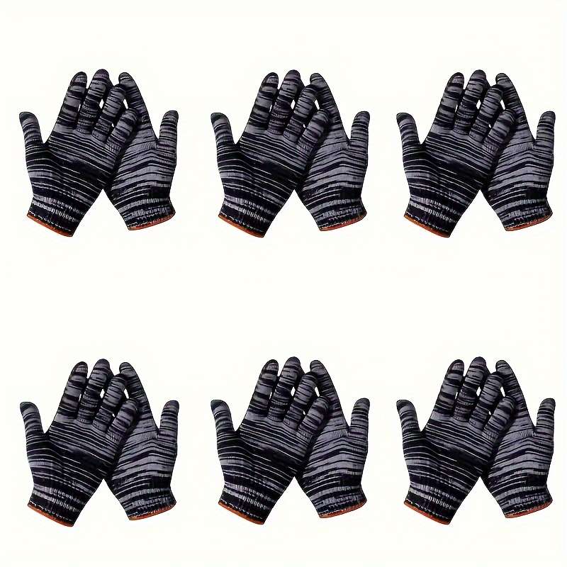 Work Gloves Color 12Pcs  Six Pairs