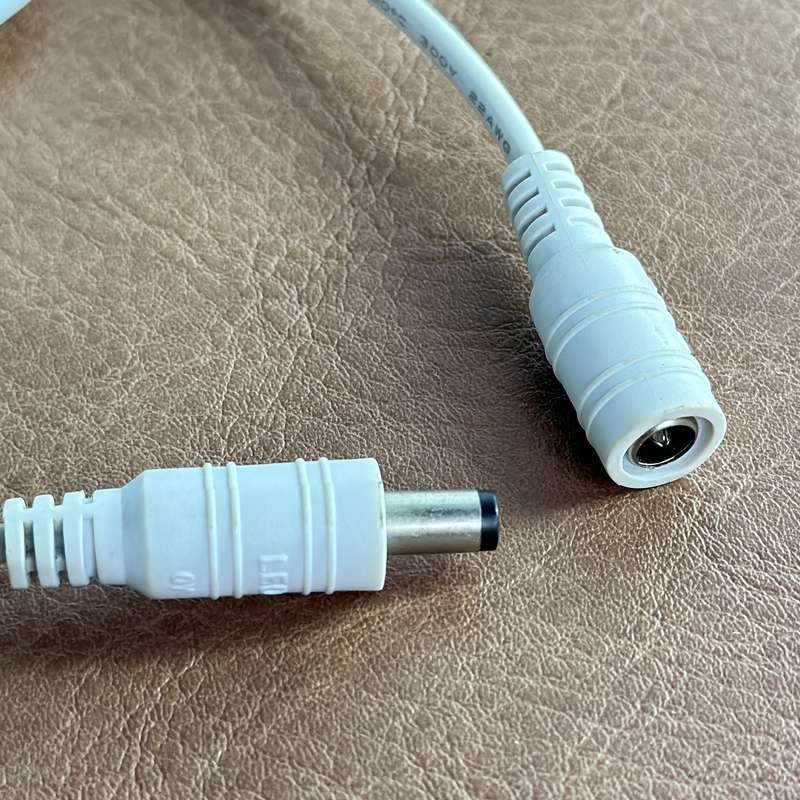 1pc 12V DC Power Switch Cable with Male Female DC Connectors 5.5x2.1mm Switch Extension Power