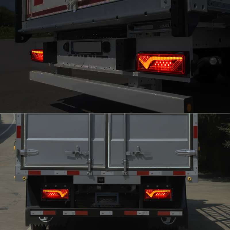 2pcs LED Car Taillight High Brightness for Trucks Trailers RVs and Cars Red & Y