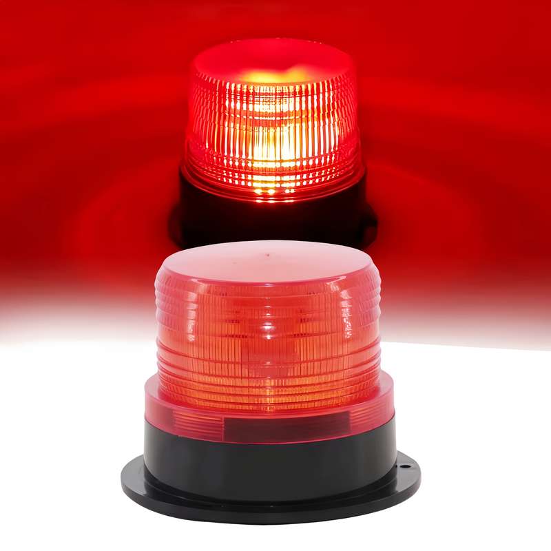 1pc Red 12V-24V Emergency LED Lights for Vehicles Rooftop Beacon Lights for Trucks Ca