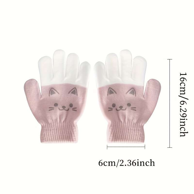 Winter Gloves Color Pink Size 3 To 6 Years Old