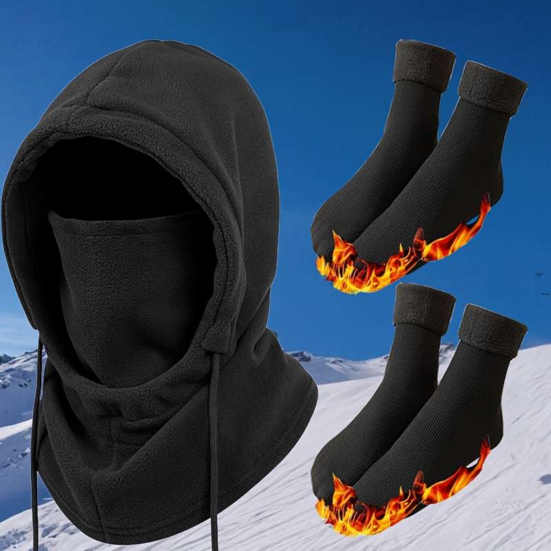 Winter Hat Color 4Pcs Combination Set