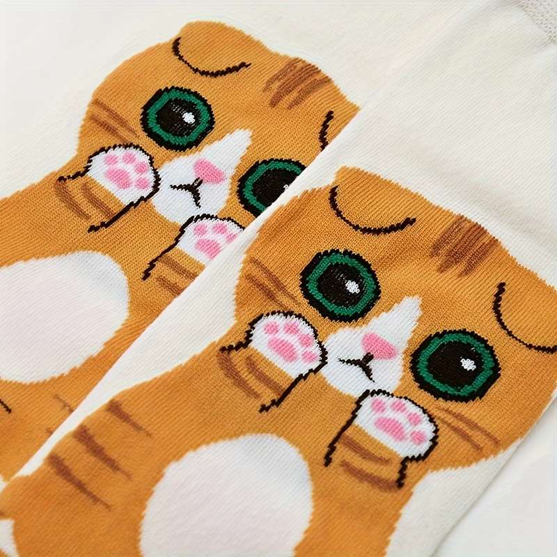 5 Pairs Mixed Color One Size High Elastic Socks