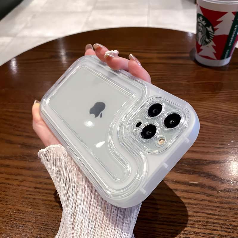 1Pc White For iPhone 13 Pro Phone Case Phone Cover