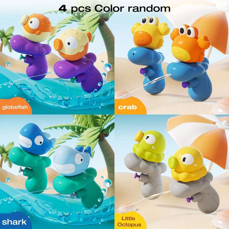 Toy Guns Color Shark Small Water Gun  Random 2 Colors] Opp Bag Packaged