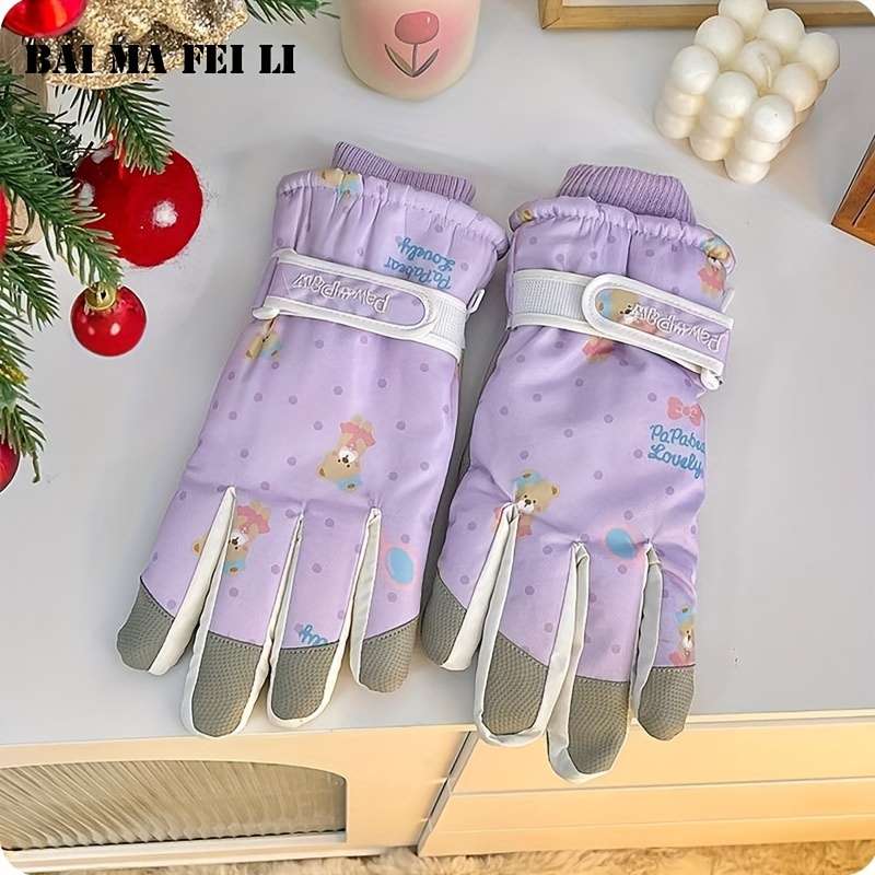Winter Gloves Color Blue