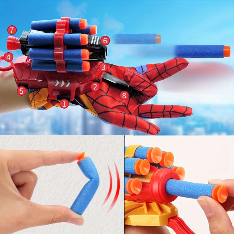 Toy Weapons Color 20Pcs Soft Bullets Set With Glove
