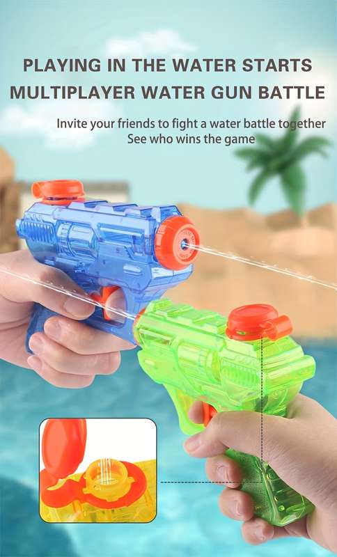 Toy Guns Color Transparent Four Color Water
