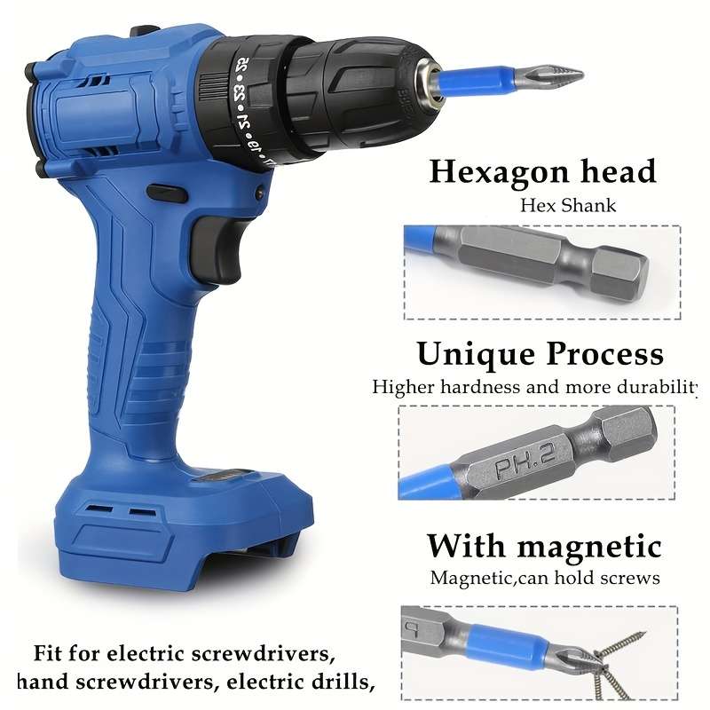 Screwdriver Bit Tool Set Items 6Pcs 50Mm
