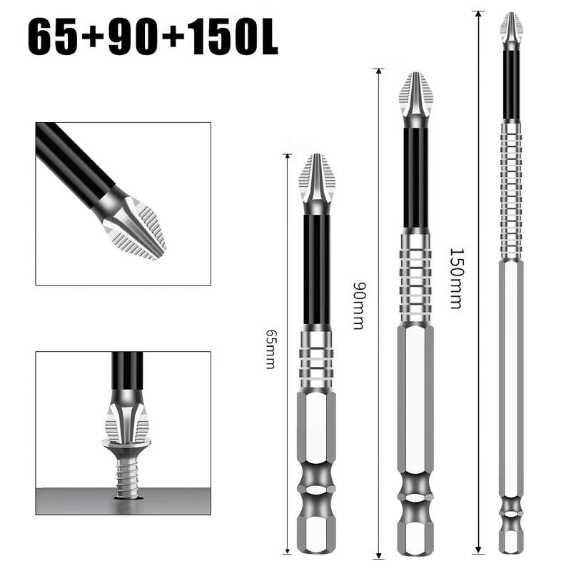 Screwdriver Bit Tool Set Model 3Pcs 65 Add  90 Add  150L