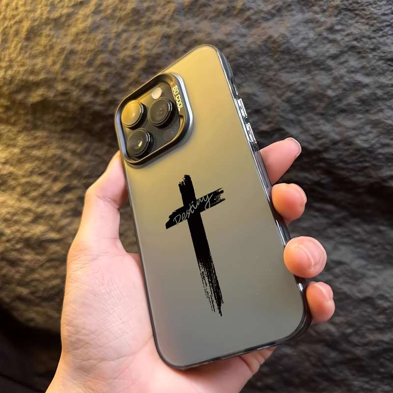 1Pc Mixed Color  For iPhone 7 Plus 8 Plus Cross Pattern Phone Case