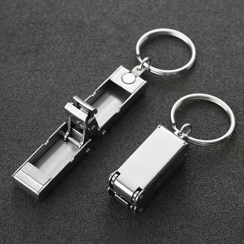 1pc Stainless Steel Precision Manicure Clippers Mini Folding Nail Clippers High-end Portable St