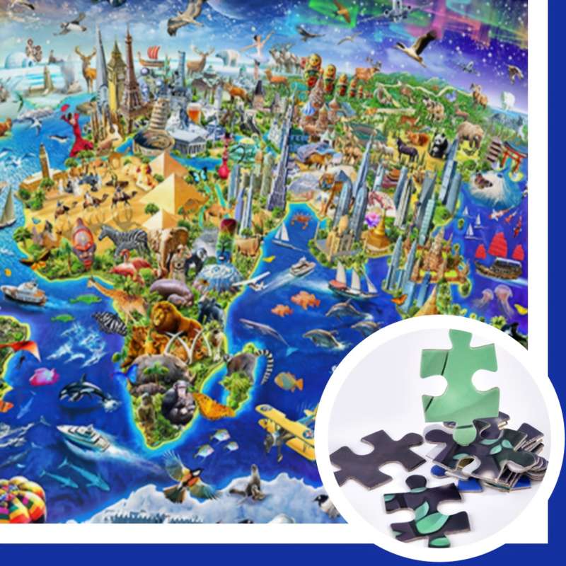 1000pcs World Landmarks Art Painting Puzzles Paper Puzzles New Year Valentine'S Day B