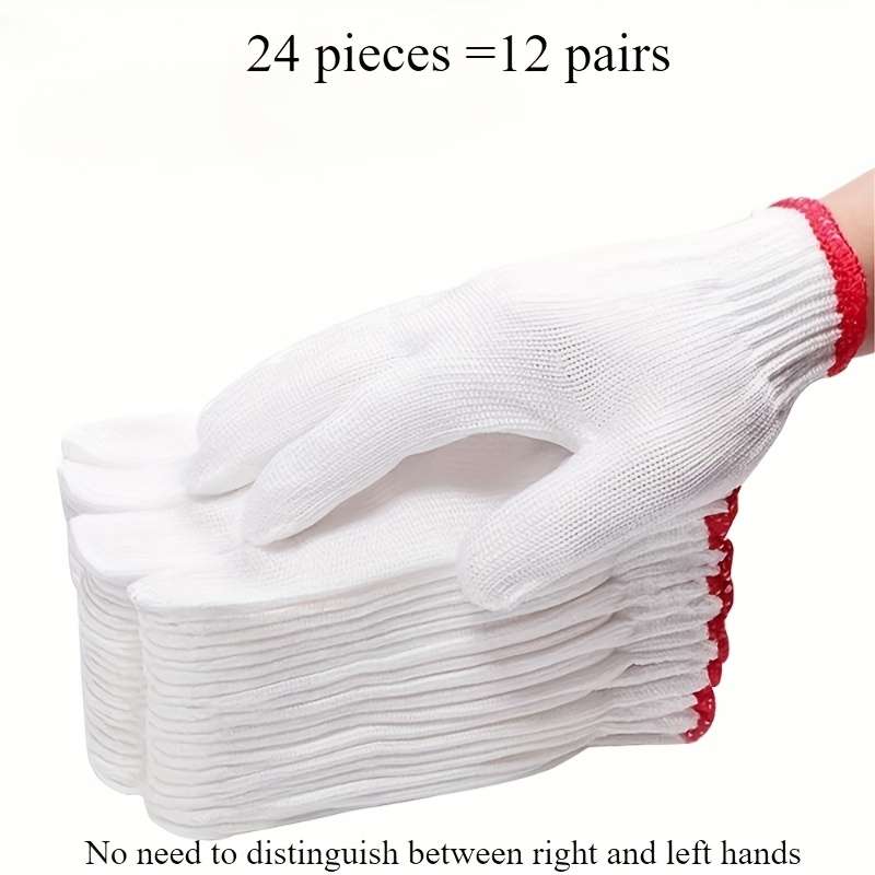 Work Gloves Color 24 Gloves